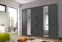 Kleiderschrank >Dillingen< in Graphit -...