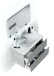 Badezimmer-Set >ARUBA< in Beton-Grau / Spiegel - 80x57x45 (BxHxT)