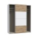 Schiebetürenschrank >SCHACH&MATT 2< in Weiss / Artisan Eiche - 170,3x210,5x61,2cm B/H/T