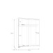 Schiebetürenschrank >Schach&matt< in Weiss - 150,1x190,5x61,2cm (BxHxT)