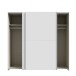 Schiebetürenschrank >Schach&matt< in weiss - 200,1x190,5x61,2cm (BxHxT)
