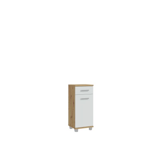 Badkommode >Veris < in grau,braun - 40,2x90,8x34,8cm (BxHxT)