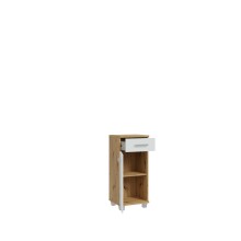 Badkommode >Veris < in grau,braun - 40,2x90,8x34,8cm (BxHxT)