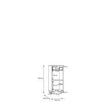 Badkommode >Veris < in grau,braun - 40,2x90,8x34,8cm (BxHxT)