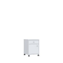 Rollcontainer >TEMPRA2< in Weiss  - 38,6x54,2x42cm...