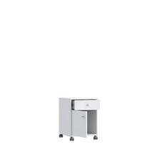 Rollcontainer >TEMPRA2< in Weiss  - 38,6x54,2x42cm...