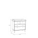 Wickelkommode >Whenua< in Mauvella Eiche/ Salbei  - 89,8x94,4x77cm (BxHxT)
