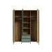 Drehtürenschrank >WHENUA< in Mauvella Eiche/ Salbei - 154,2x201,5x52,2cm (BxHxT)
