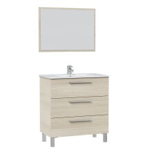 Badezimmer-Set >ATHENA< in Eiche - 80x86x45 (BxHxT)