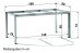 Tischgestell >Freesystem< in Eisengrau, Aluminium - 160x74x90cm (BxHxT)