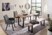 Baumkantentisch >Calabria< in Akazie natur / antik - 180x76,5x90 (BxHxT)