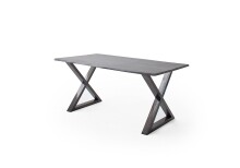 Baumkantentisch >Calabria< in Akazie grau / antik  - 160x76,5x90 (BxHxT)