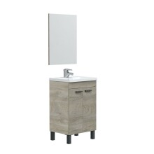 Badezimmer-Set >KONCEPT< in Alaska-Eiche - 50x80x40...