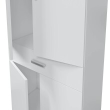 Badezimmer-Set >ATHENA< in weiß glänzend - 80x86x45 (BxHxT)