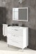 Badezimmer-Set >ATHENA< in weiß glänzend - 80x86x45 (BxHxT)