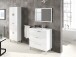 Badezimmer-Set >ATHENA< in weiß glänzend - 80x86x45 (BxHxT)