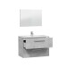 Badezimmer-Set >ARUBA< in Beton-Grau - 80x57x45 (BxHxT)