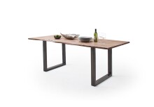 Baumkantentisch >Calabria< in Akazie natur / antik - 180x76,5x90 (BxHxT)
