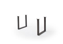 Baumkantentisch >Calabria< in Akazie grau / antik  - 180x76,5x90 (BxHxT)