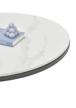 Couchtisch >Gino< (2er Set) in weiß, Keramik - 42x80cm (HxD)