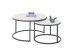 Couchtisch >Gino< (2er Set) in weiß, Keramik - 42x80cm (HxD)