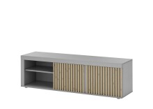 TV-Board >Jasper< in grau Dekor - 150x40x40cm (BxHxT)