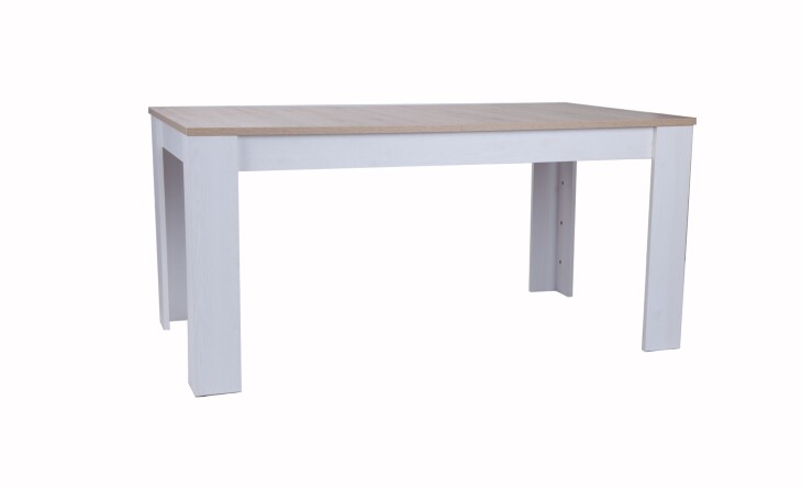 Esstisch >Romance< (ausziehbar) in San Remo hell - 160(200cm)x76x90cm (BxHxT)