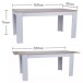 Esstisch >Romance< (ausziehbar) in San Remo hell - 160(200cm)x76x90cm (BxHxT)