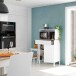 Mehrzweckschrank >KIRA< in Artik-Weiß/Kanada-Eiche - 72x126x40 (BxHxT)