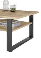 Couchtisch >Venice< in Wotan Eiche Dekor, MDF - 107x40x66cm (BxHxT)