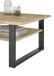 Couchtisch >Venice< in Wotan Eiche Dekor, MDF - 107x40x66cm (BxHxT)