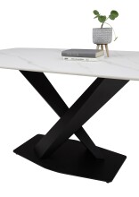 Esstisch >Ventura< in weiß, Keramik - 180x75x90cm (BxHxT)