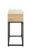 Nachtkonsole >52483< in eiche, schwarz - 40x60x28cm (BxHxT)