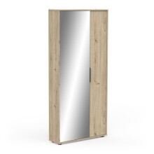 Schuhschrank >EBONY< in Eiche royal - 82,8x178,4x23,9cm (BxHxT)