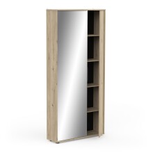 Schuhschrank >EBONY< in Eiche royal - 82,8x178,4x23,9cm (BxHxT)