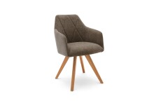 Polsterstuhl >REDDING< in cappuccino - 57x85x62...