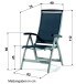Klappstuhl >Royal< in Mocca, Kunstfasergewebe - 75x112x63cm (BxHxT)