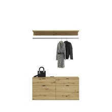 Kommode >Projekt X< in Artisan Eiche - 121x34cm (BxT)