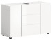 Waschbeckenunterschrank >Vira< in Weiß Hochglanz - 82x56x34cm (BxHxT)