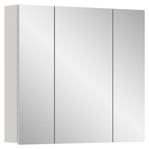 Badezimmerspiegelschrank >Vira< in Weiß Hochglanz - 60x77x18cm (BxHxT)