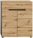 Schuhkommode >Canu< in Basalt Grau / Artisan - 80x94x37cm (BxHxT)