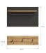 Garderobenpaneel >Canu< in Basalt Grau / Artisan - 80x73x27cm (BxHxT)