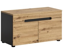 Sitzbank >Canu< in Basalt Grau / Artisan -...