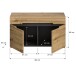 Sitzbank >Canu< in Basalt Grau / Artisan - 80x45x37cm (BxHxT)