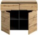 Kommode >Canu< in Basalt Grau / Artisan - 100x81x40cm (BxHxT)