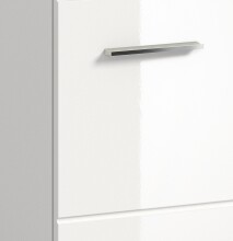 Hochschrank >Ice< in Weiß Hochglanz - 30x80x30cm (BxHxT)