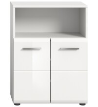 Hochschrank >Ice< in Weiß Hochglanz - 60x80x30cm (BxHxT)
