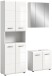 Badezimmer-Set >Ice< in Weiß Hochglanz - 135x190x32cm (BxHxT)