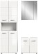 Badezimmer-Set >Ice< in Weiß Hochglanz - 135x190x32cm (BxHxT)