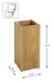 Schirmständer >54349< in eiche, Massivholz - 20x45x20cm (BxHxT)